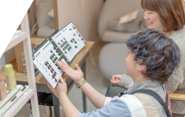 ダメージレスで美髪を作る豊富なメニュー